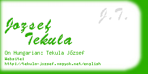 jozsef tekula business card
